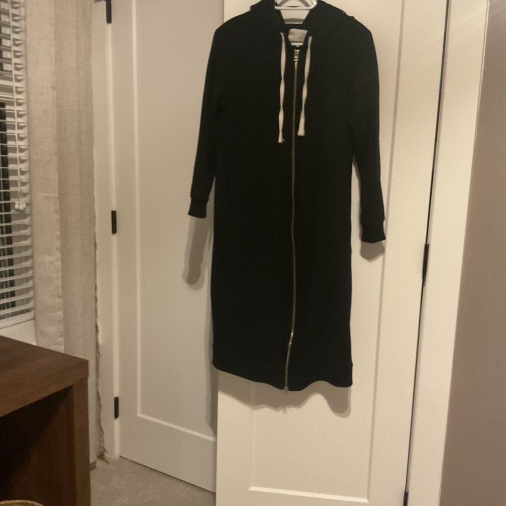 OAK + FORT Black fleece jacket - Picture 5 of 6